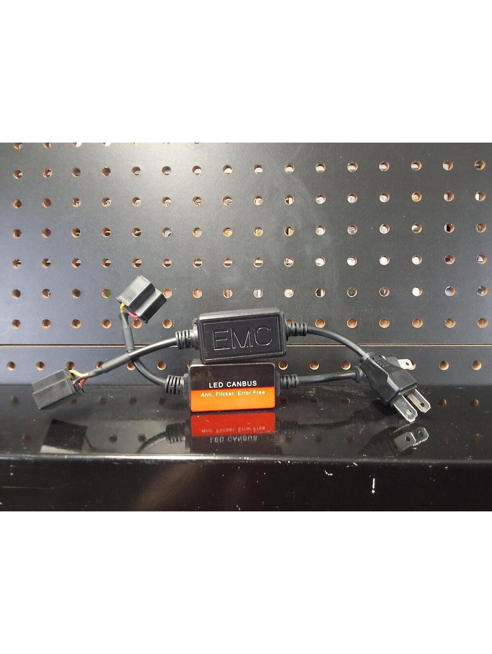 H4 9003 LED Anti Flicker Canbus Decoder Harness Pair